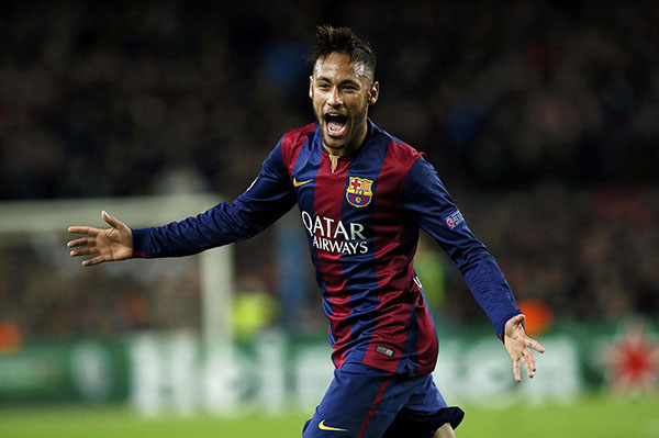 Neymar rocket helps Barca secure top spot