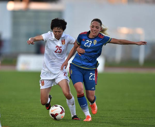 China trounced by Sweden 3-0 at Algarve Cup group match
