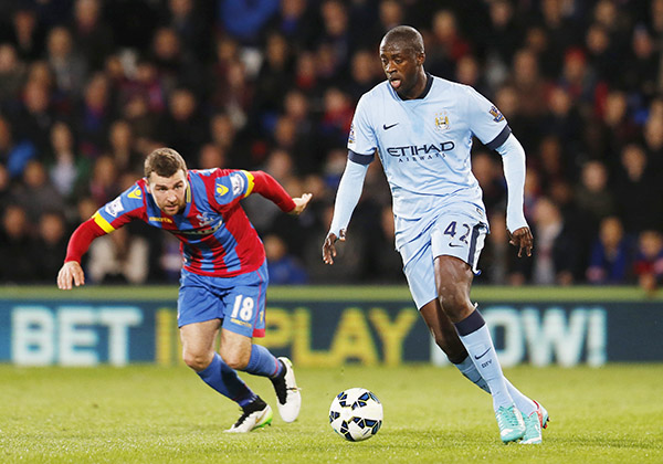 City's title hopes in tatters after defeat at Palace