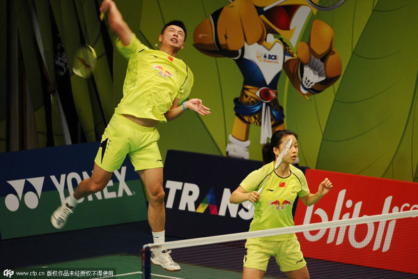 Chinese duo crowned in mix-double at Indonesia Open