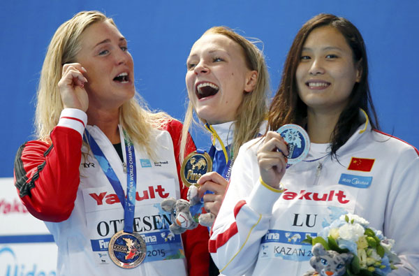 China's Lu Ying takes bronze, 3 WR smashed at Kazan worlds