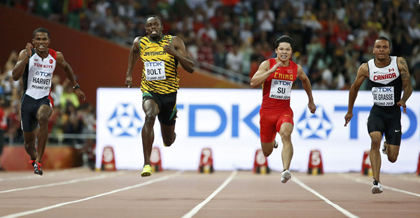 Su Bingtian runs 100m in 9.99 seconds