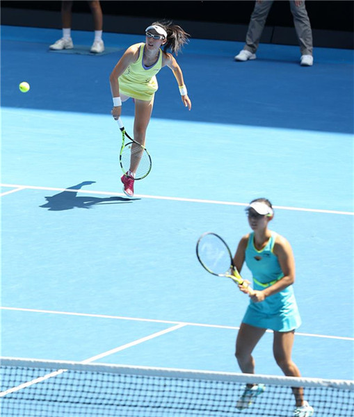 Xu Yifan/Zheng Saisai win 3rd round match of women's doubles at Australian Open