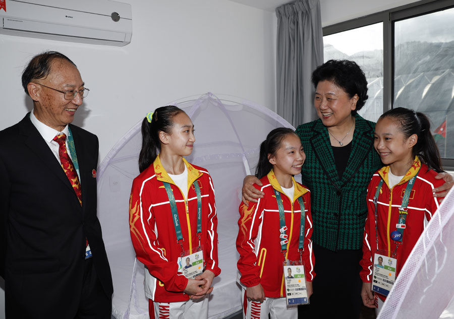 Chinese Vice Premier visits Olympic delegation