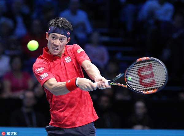 Murray wins first match as world No. 1, Nishikori stuns Wawrinka