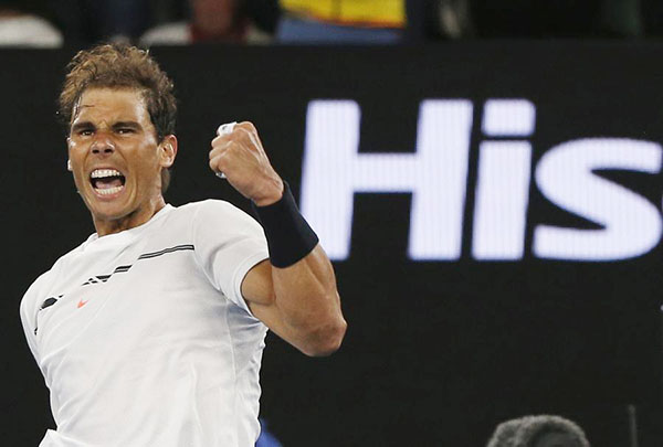 Nadal wins, keeps prospects of Roger-Rafa final alive
