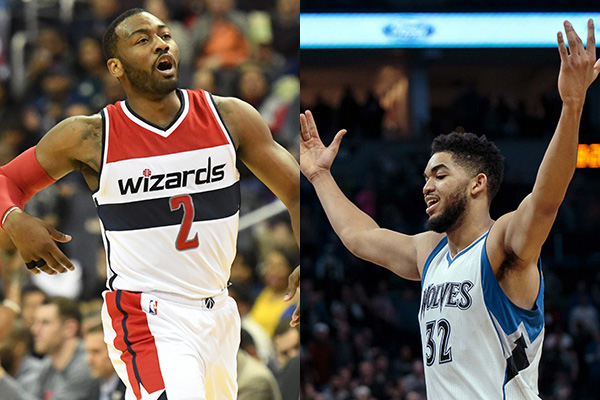 John Wall, Karl-Anthony Towns named Players of the Week