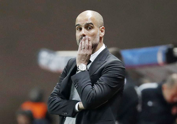 Guardiola frustrated by lack of aggression and personality