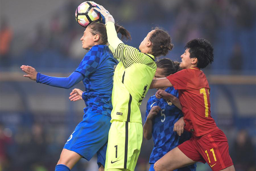 China beat Croatia 2-0 at CFA Team China International Football match