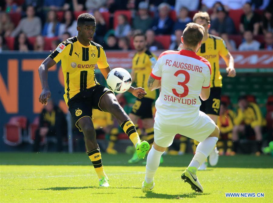 FC Augsburg draws 1-1 with Borussia Dortmund during Bundesliga match