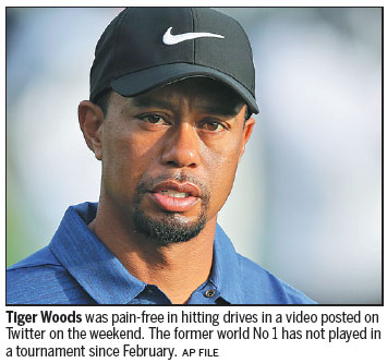 Tiger tentatively returning to the swing of things