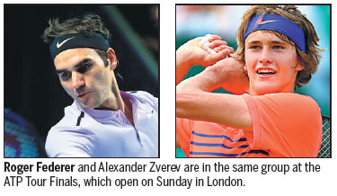Federer and Zverev on Finals collision course