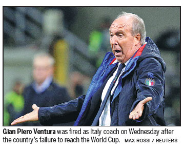 Ventura pays price for Italy's ignominy
