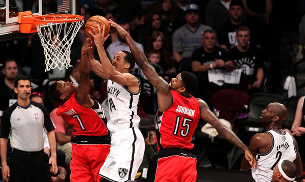 Raptors outlast Nets 87-79 to tie 2-2