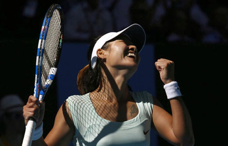Li Na beats world No.1 Wozniacki in Australia Open