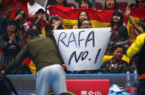 Nadal to be No. 1 after reaching China Open final