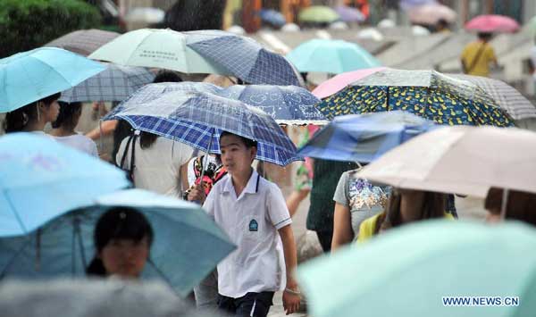 Continuous rainfall hits E China