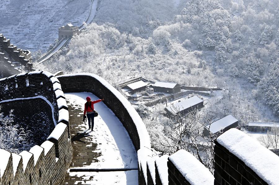 Popular attractions draped in snow