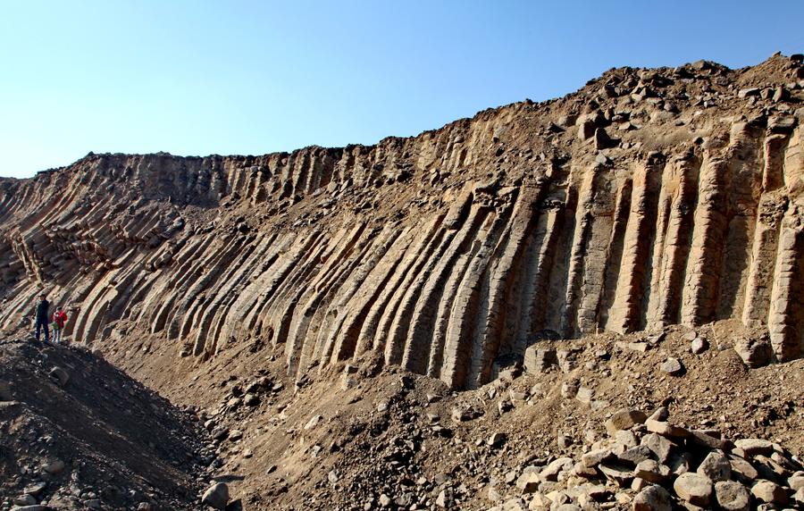 Large amount of basalt columns seen in Hebei