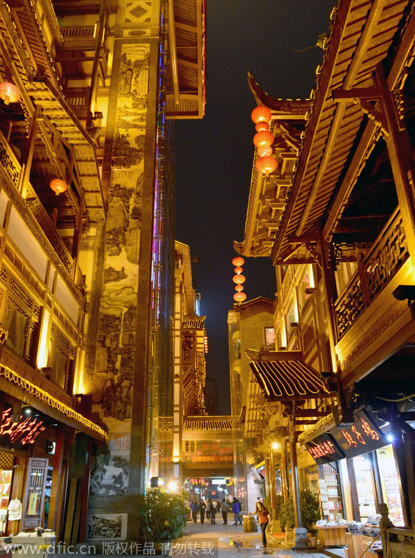 Ancient Chongqing buildings a resemblance to Hayao Miyazaki movie scenes