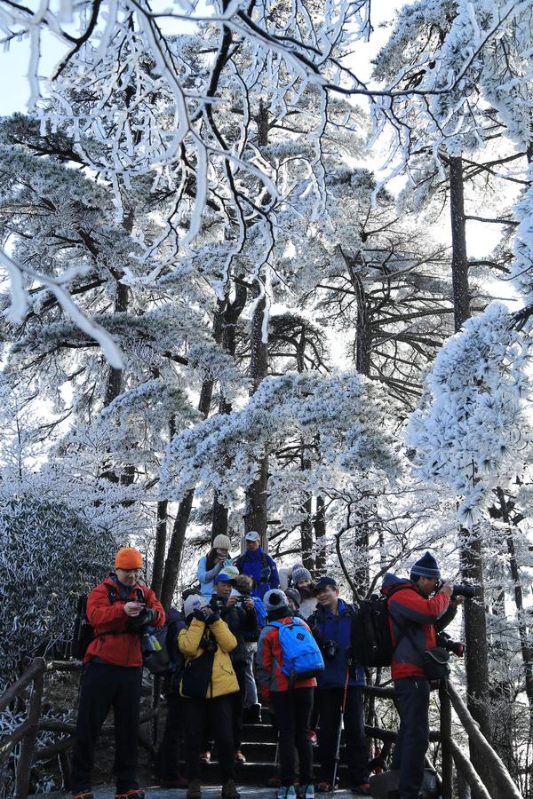 Snow scenery of Huangshan Mountain