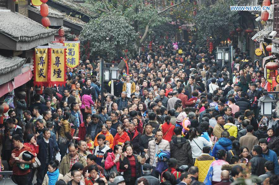 Chongqing's receives over 90,000 tourists during Spring Festival
