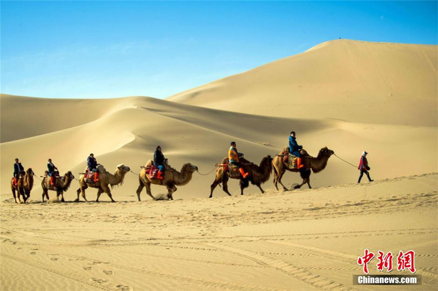 Scenes of spring in Dunhuang