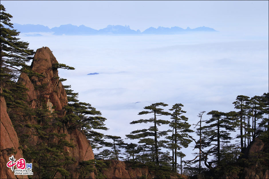 Breathtaking view of Mount Huangshan