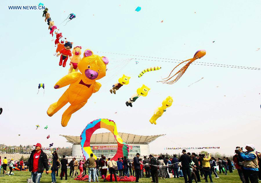 Kite fair held in Shandong