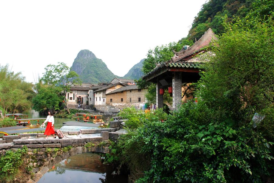 Spring scenery of Huangyao ancient town