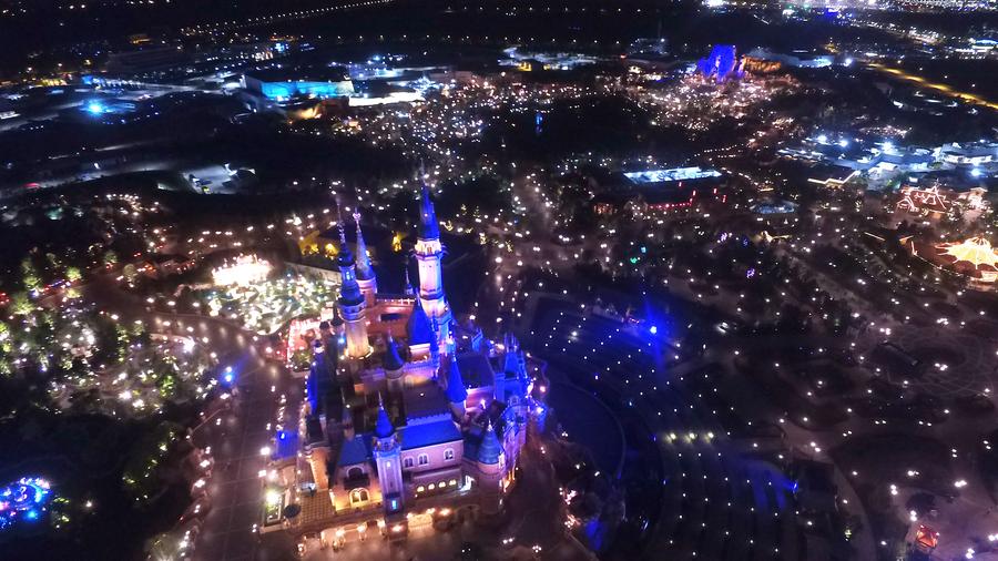Aerial view of Shanghai Disney Resort