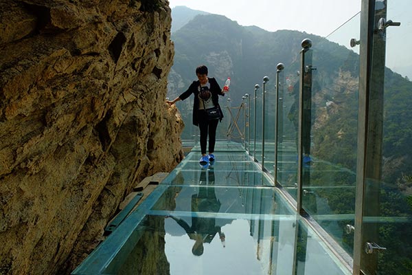 New glass path near Beijing