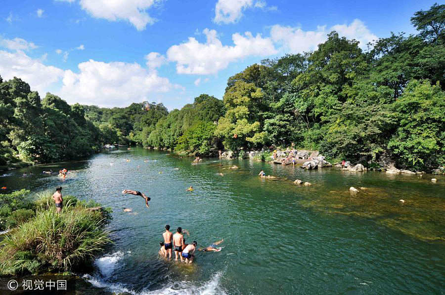 Seven best water escapes during China's summer heat
