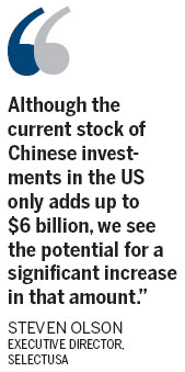 Chinese investment in US set to 'double'