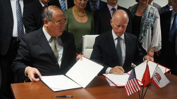 California, China team up on climate change