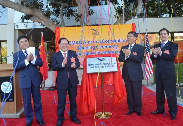 COMAC lands on US soil