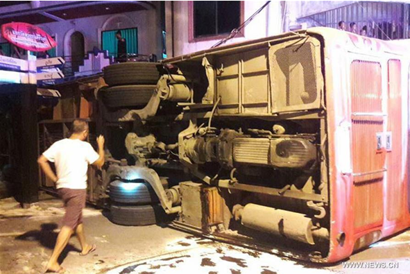2 Chinese killed, 24 hurt in Thailand bus accident