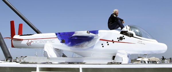 British billionaire unveils 'flying' submarine