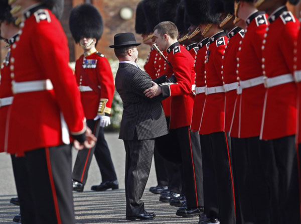 Irish Guards prepare for royal wedding