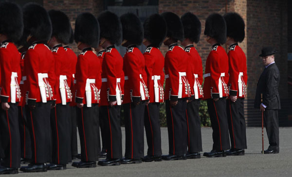 Irish Guards prepare for royal wedding