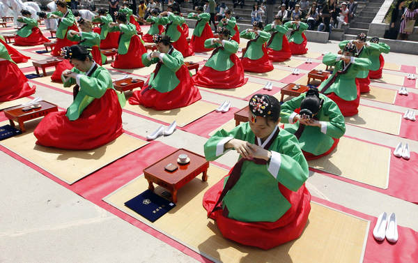 Coming-of-age day ceremony in Seoul