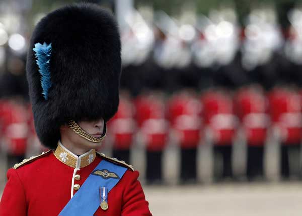 Prince William on horseback