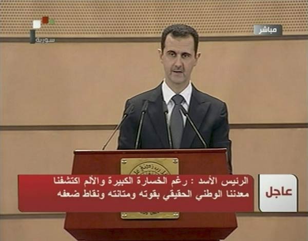 Syrian president blames crisis on 'saboteurs'