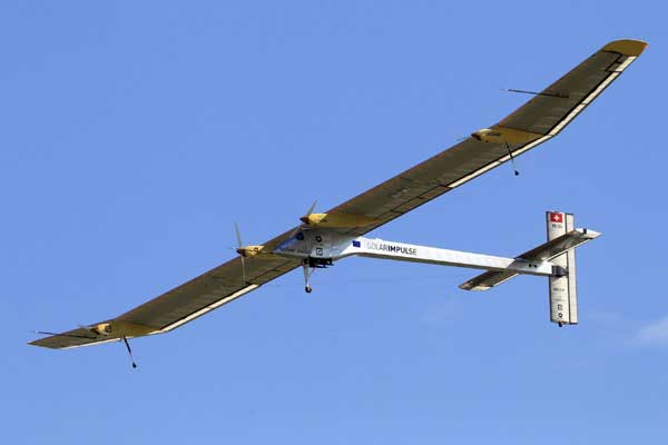 Solar-powered aircraft in Paris Air Show