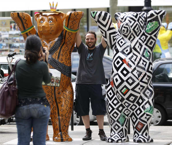 Buddy Bear sculptures on displayed in Berlin