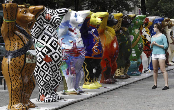 Buddy Bear sculptures on displayed in Berlin