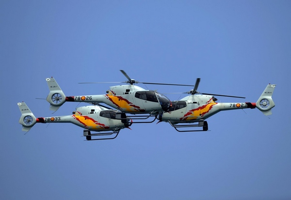 Aerobatic patrol of Spanish Air Force