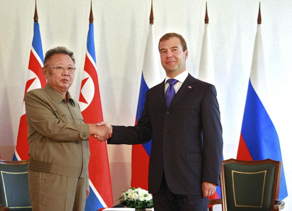 Medvedev meets with DPRK top leader