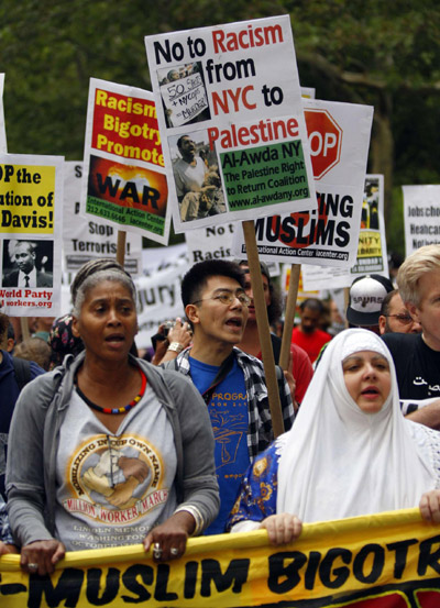 Rally against islamophobia in New York