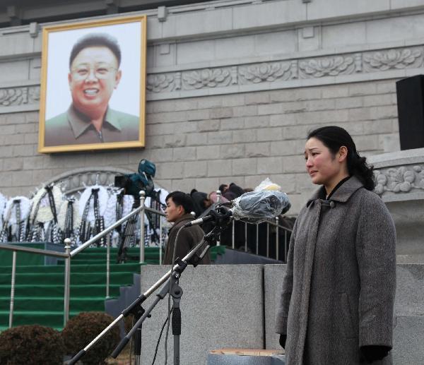 Pyongyang mourns with deep grief in heavy snow